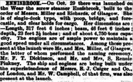 1 11 1906 Lloyds List Ennisbrook