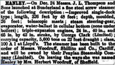 28 12 1901 Lloyds List Hanley